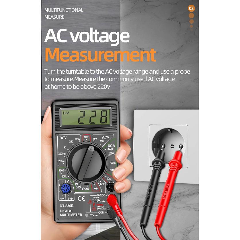 ANENG DT830B Digital Multimeter + BT167 Battery Tester Combo 1999 Counts AC DC Voltage Current Resistance Tester Tool Set