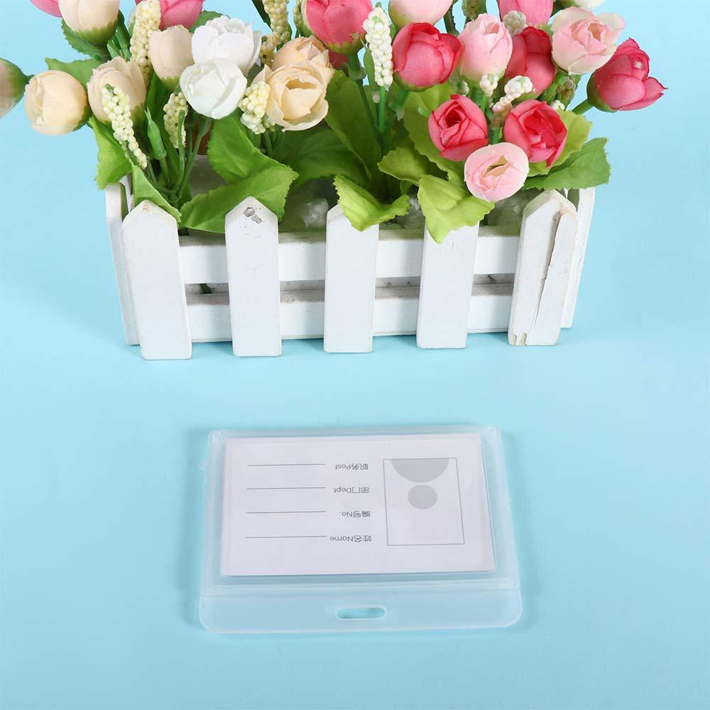 Tag Retractable Key Holder Horizontal ID Card Holder Badge Holder Name Card Cover Bank Card Holder