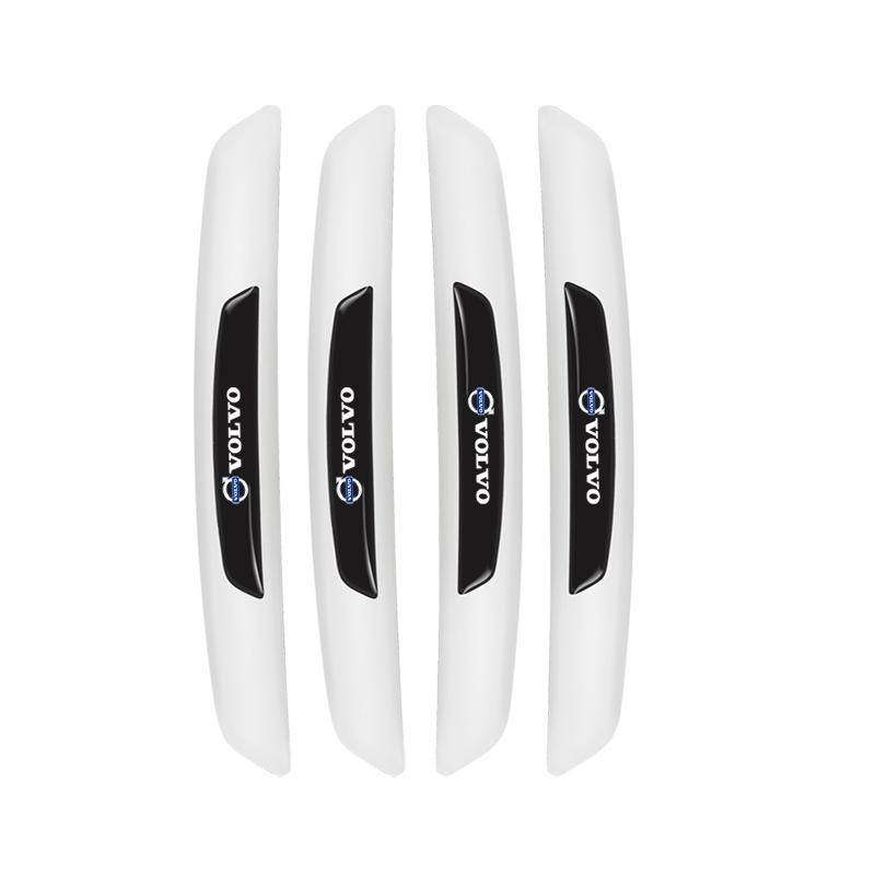4Pcs Rubber Anti Collision Strip Car Door Rearview Mirror Protector Stickers For Volvo EX30 XC60 XC40 V60 V40 XC90 XC70 V50 S60