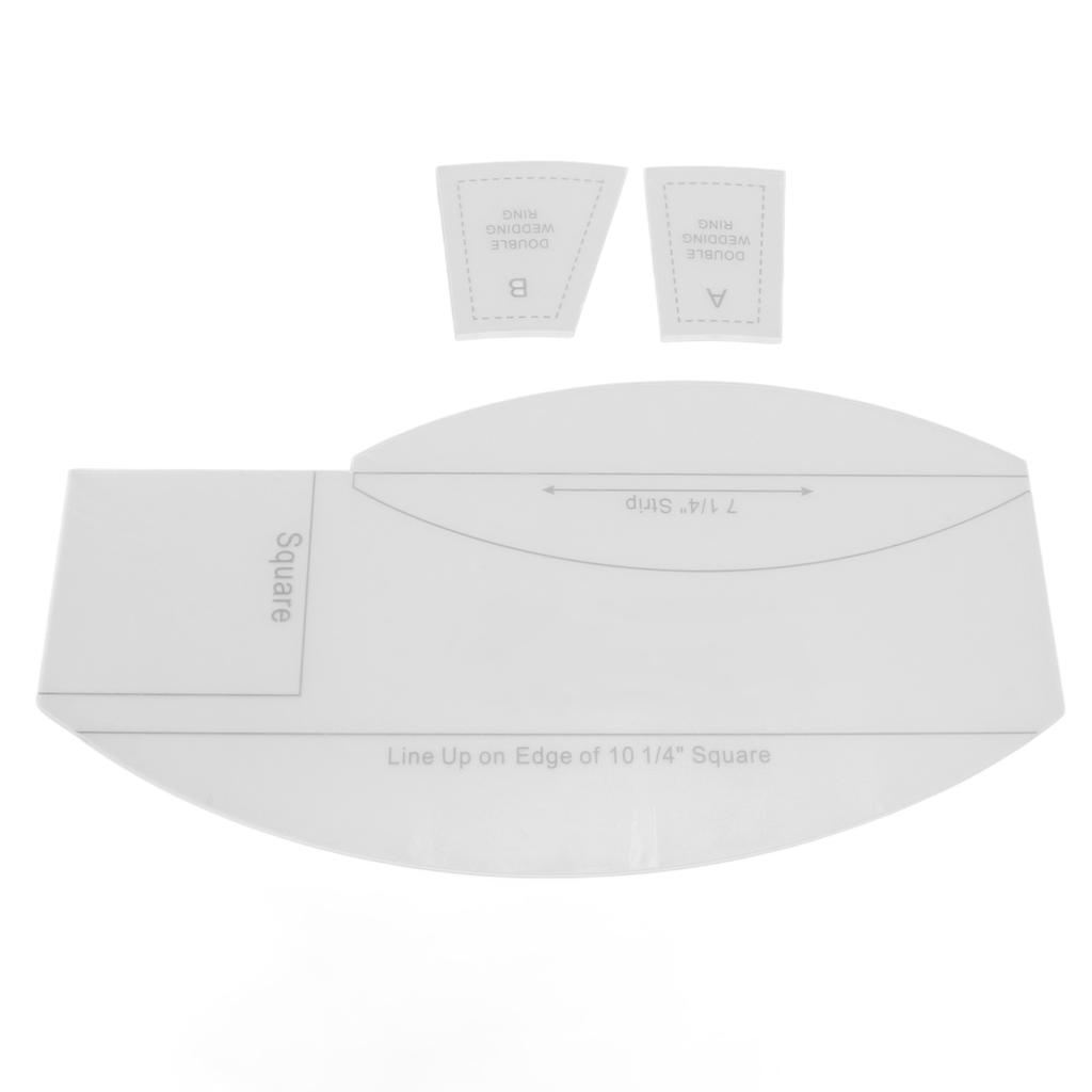 Набор швейных линеек Сделай сам Прозрачный акриловый с четким процессом печати для измерения рисования поделок