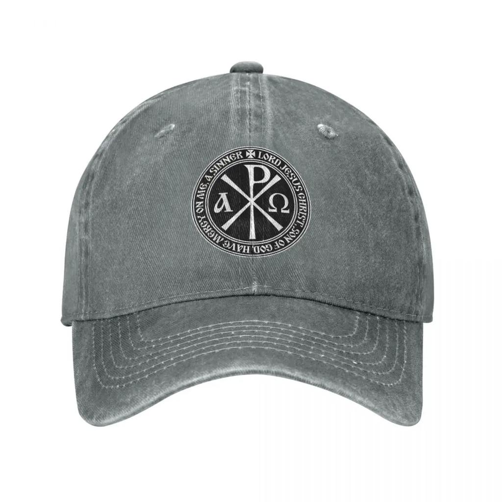 Vintage Orthodox Jesus Prayer Baseball Cap for Men Women Distressed Washed Outdoor Workouts Hats Cap