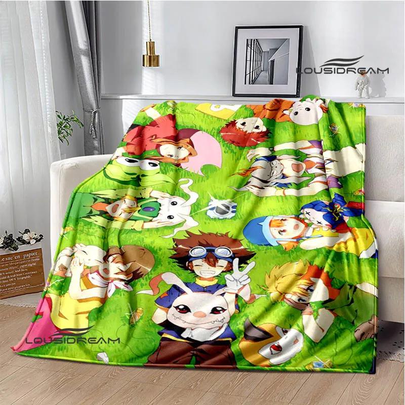 Digimon cartoon printed blanket Flannel Warm blankets Soft and comfortable blanket bed linings cubre cama Birthday Gift