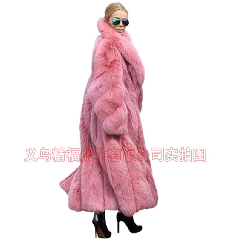 Новая шуба женская шуба розовая популярная средняя и длинная шуба из кролика Рекс женская