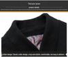Middle-Aged Men's Korean Style Slim-Fit Woolen Overcoat for Autumn and Winter