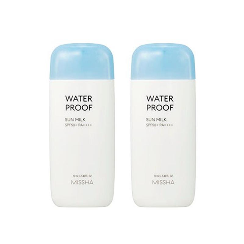 MISSHA All Around Safe Block Water Proof Sun Milk Sunscreen SPF50+/PA+++ 70mL (3 Options)