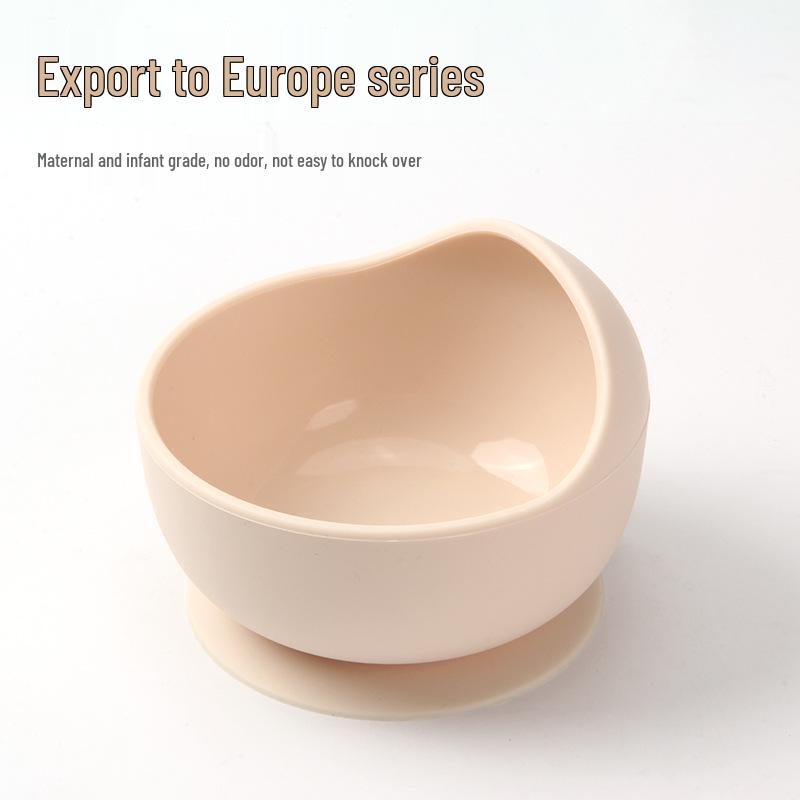 Силиконовая тарелка на присоске с улыбающимся лицом для малышей - Разделенная, Непроливающаяся посуда для кормления и обучения