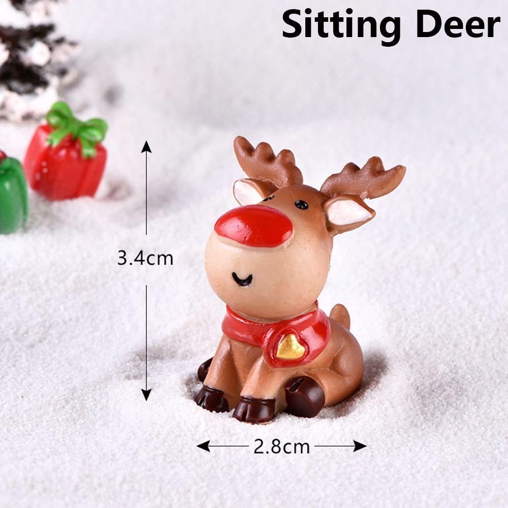 Бонсай Кукольный домик Сказочный сад Рождественское украшение Миниатюрная карета Фигурки оленей Домашний декор