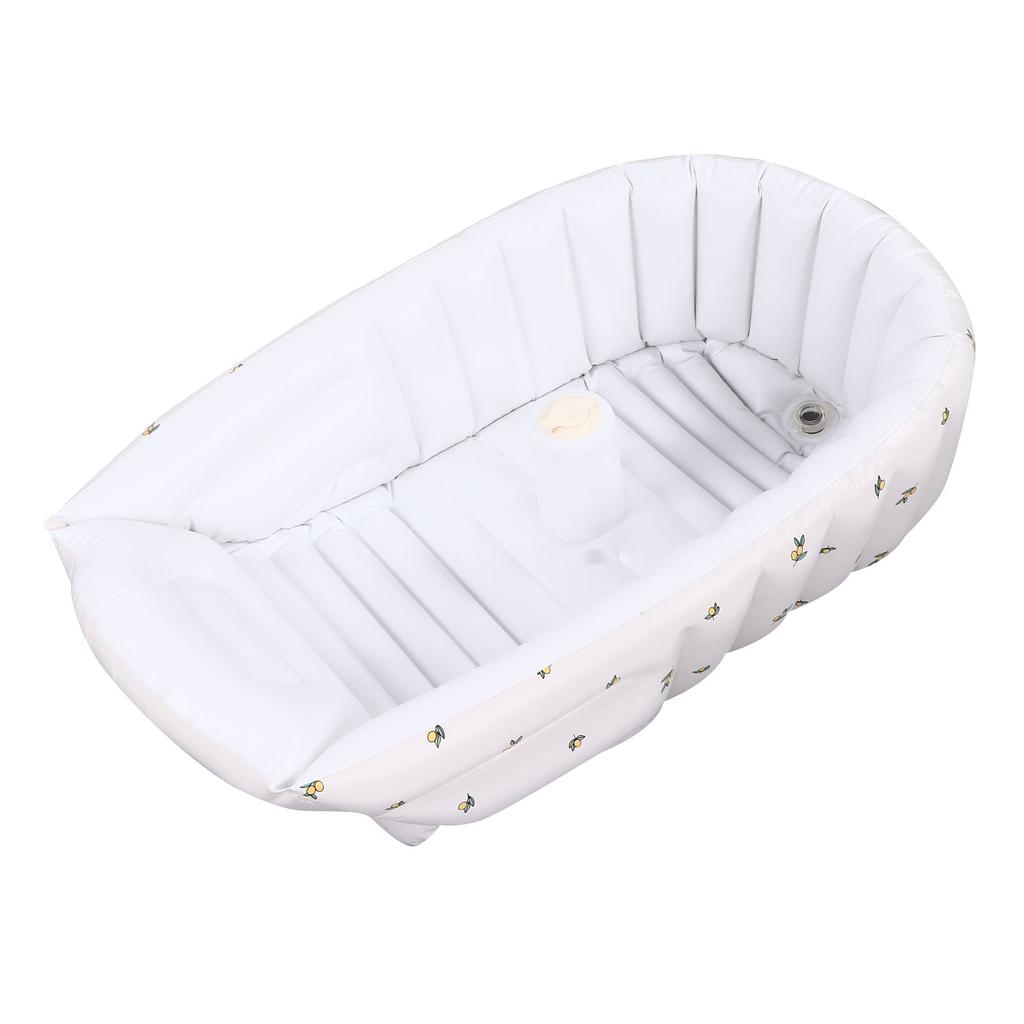 Детская надувная ванна для дома, милый изысканный узор, переносная складная ванна для младенцев, оливковое масло