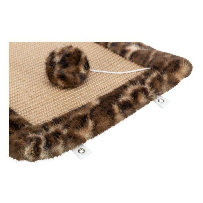 Tapis griffoir - TRIXIE - LEO - 55 x 35 cm - Brun imprimé léopard