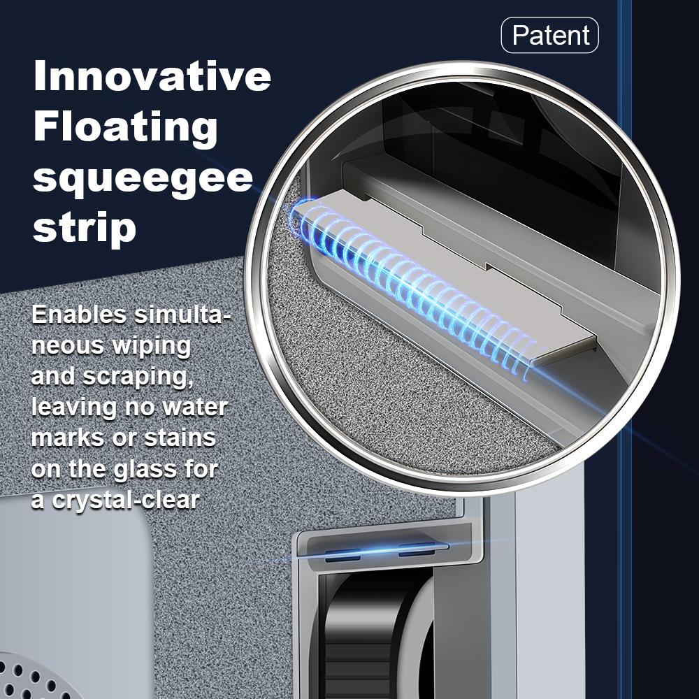 LIECTROUX S11 Robot Window Vacuum Cleanerr 4-Way Spray,Laser Sensor,Auto Glass Wet Mop,Home Floor Window Cleaning Robot