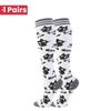 1 Pair Cute Cat Compression Socks Knee High 20-30 Mmhg Fit Medical Edema Diabetes Varicose Veins Running Sports Socks