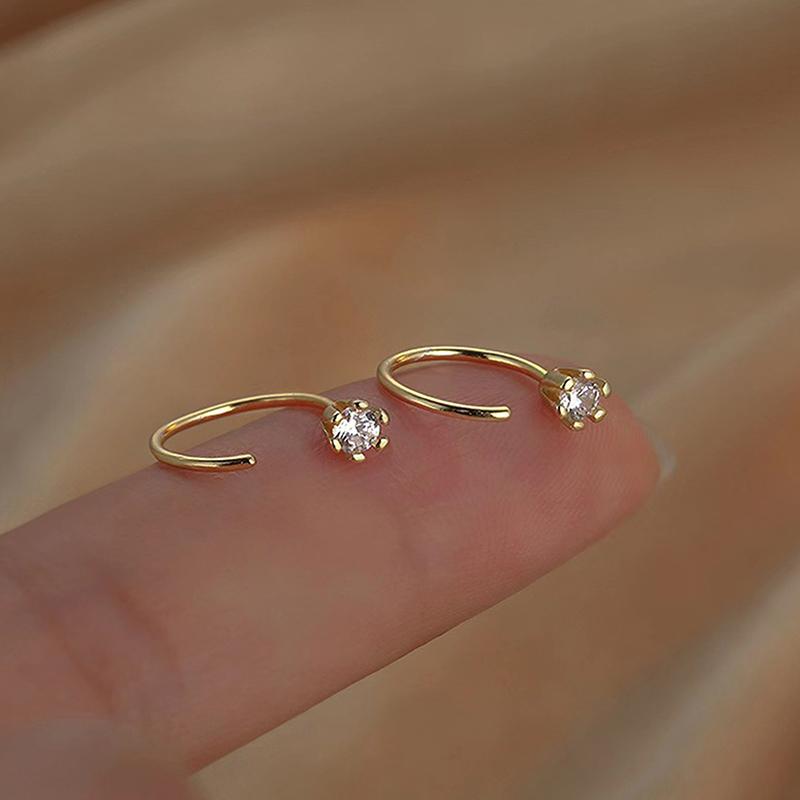 2 шт. женские полукруглые серьги-кольца с подвесками ювелирные изделия