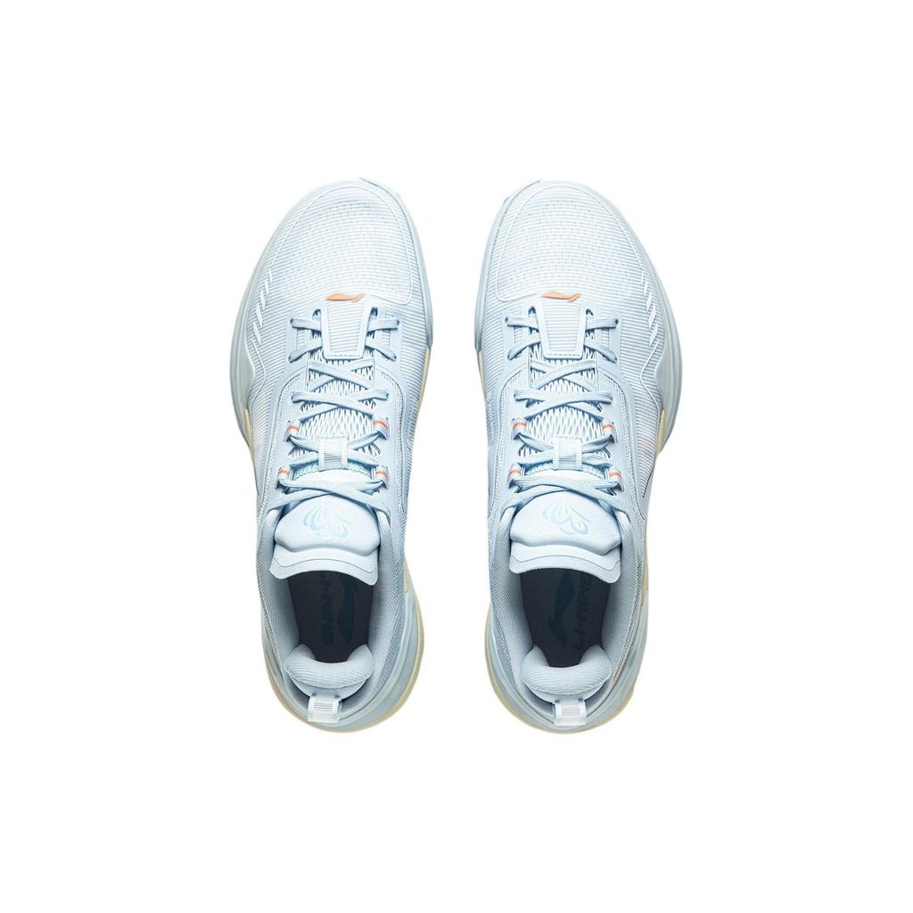 Баскетбольные кроссовки LiNing Blade Assassin 1 Snow Fusion с амортизацией, противоскользящие, легкие, с отскоком, низкие, мужские, небесно-голубые ABPU021-4