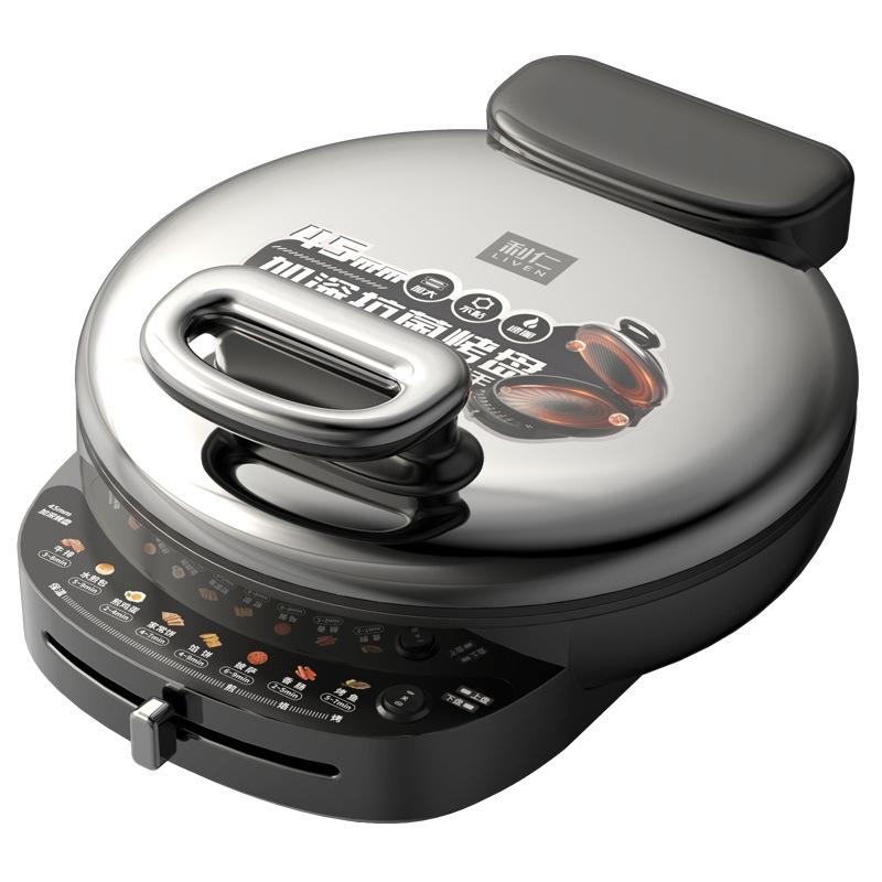 Liren deep electric pancake pan, enlarged deep pancake pot, grilled meat pancake pot, pan fried breakfast machine, cooking machine