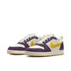 Nike Court Borough PRM Abrasion Resistant Slip Resistant Low top Skateboard Shoes Men's Purple Yellow 844881-100(Team1392-Man)