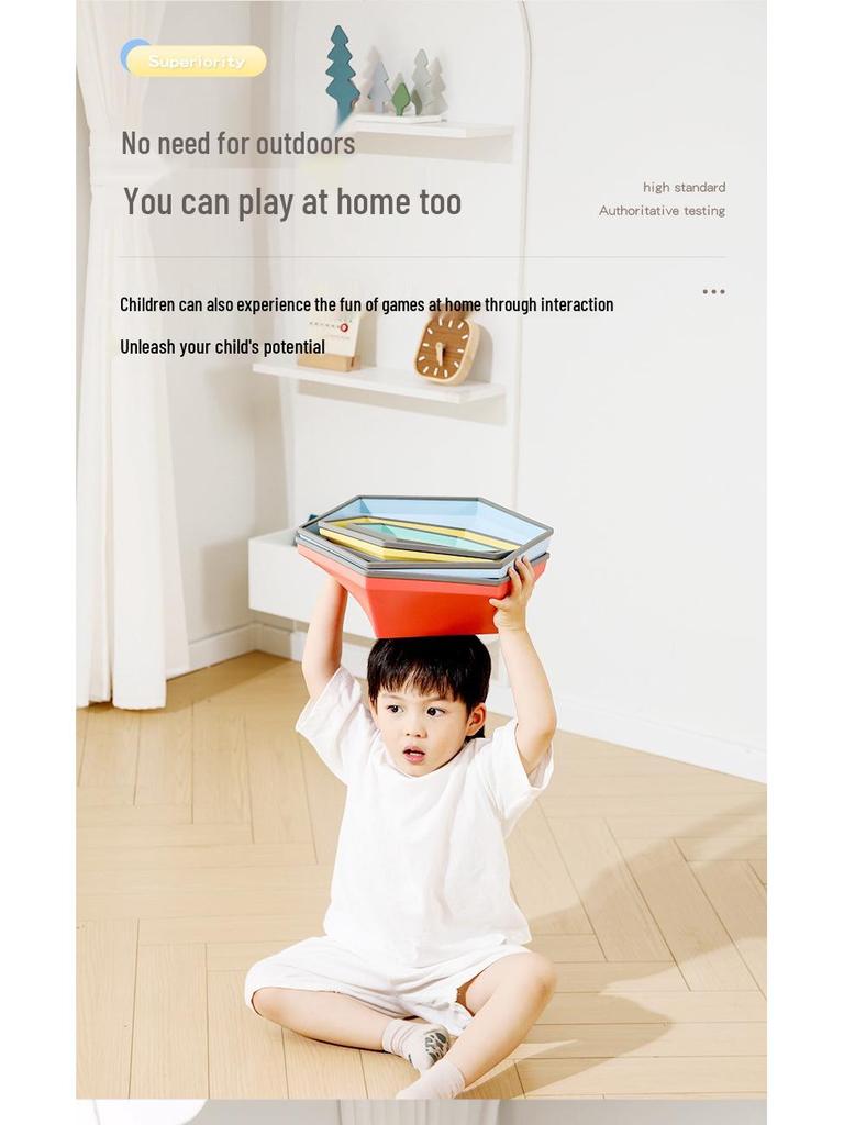 Детские геометрические балансировочные камни для сенсорной тренировки и раннего развития