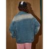 Coolhut American Retro Loose and Versatile Distressed Denim Jacket 2025 Autum Women's Fashion Jacket