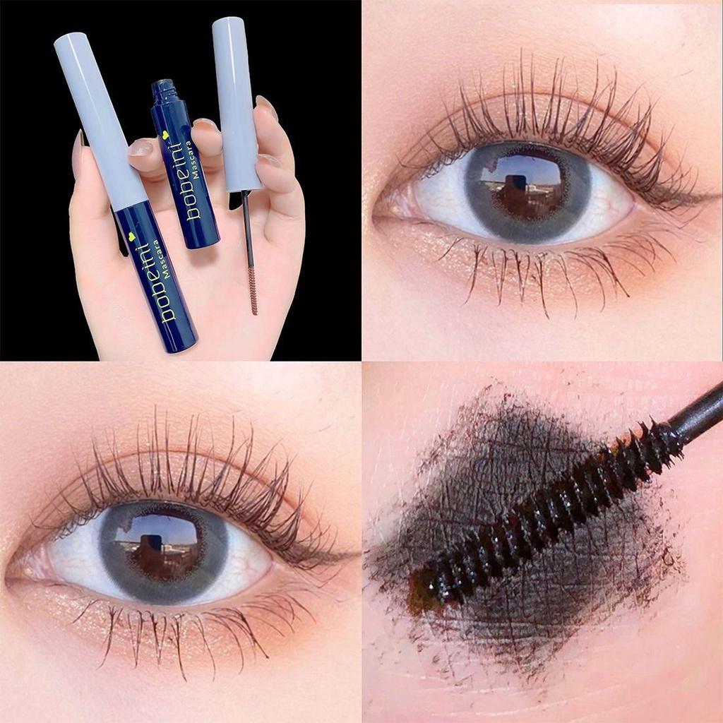 Small Brush Head Mascara Lengthening Thickening Curl Long-lasting Waterproof and Non-smudge Beginners Quick Dry Mascara Primer Student Makeup