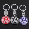 For VW NSKX-F25 New Double sided Key Ring for VW Volkswagen Golf Polo Passat Touran Jetta Metal Car Keychain Pendant Interior Mouldings IF9