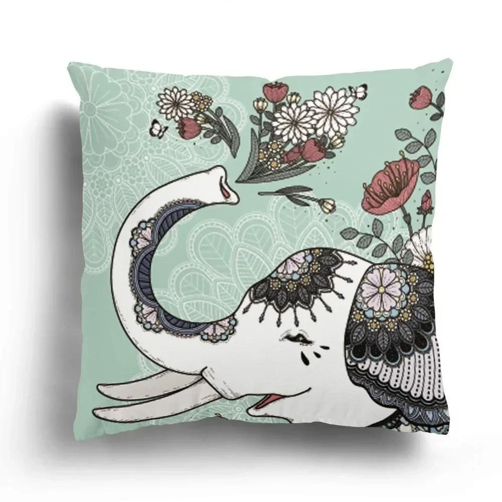 Роскошный Декор для Дома Наволочка для Подушки Гостиная Диван Чехол для Подушки Мультяшное Животное Зебра Медведь Узор Чехол для Подушки