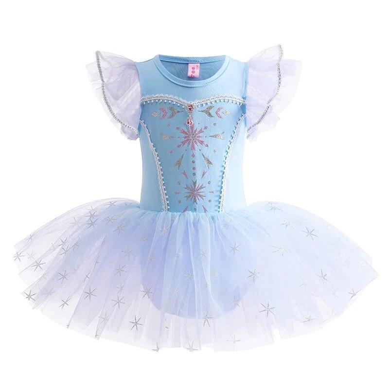 Нарядное праздничное платье принцессы для балета и танцев для детей, танцевальная пышная фатиновая юбка-пачка, костюм для Хэллоуина, сценический костюм
