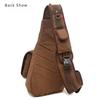 Old-fashion Canvas Men's Chest Pack Large Capacity One Shoulder Bag Trendy College Student Crossbody Bag Birthday Gift for Husband Boy Friend
