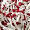 20PCS of T-tail Soft Bait, Red Head and White 5.5/6.3/7/9/12cm Road Bait Fishing Supplies