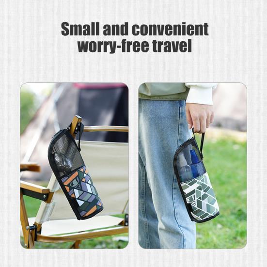 Сумка для хранения столовых приборов на открытом воздухе с сетчатым карманом, водонепроницаемая, портативная, для путешествий, кемпинга, пикника, палочек для еды, вилок, ложек, органайзеров, для сушки, переноски