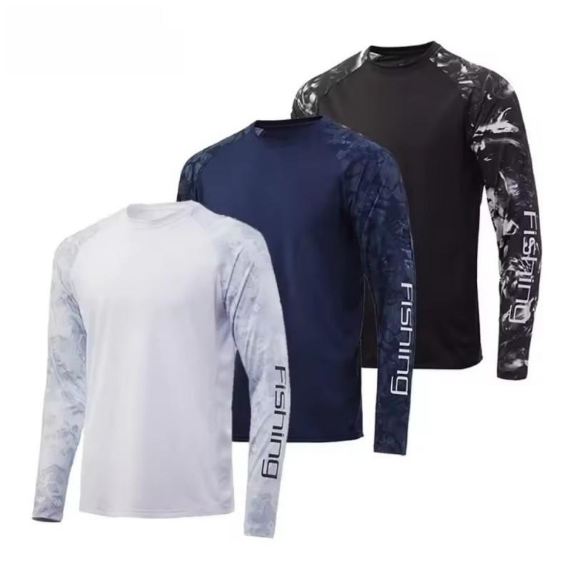 Mens Womens Quick Dry UV Protection Fishing Shirt Long Sleeve Breathable Outdoor Sport T-Shirt Summer Fall