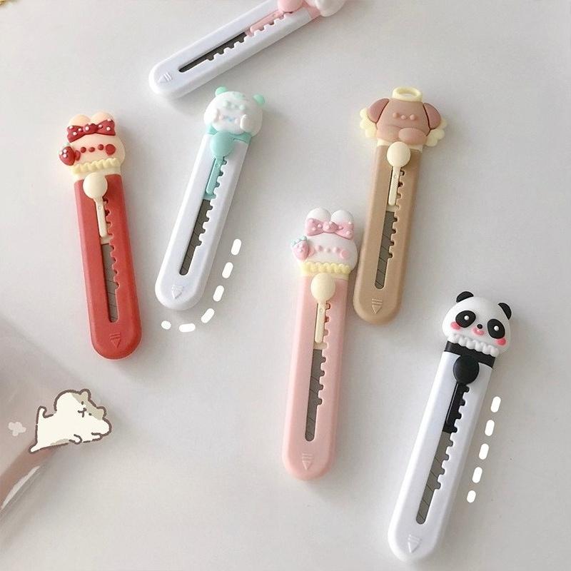 Cartoon Practical Art Knife Mini Student Stationery Envelope Express Unboxing Knife Office and Student Supplies