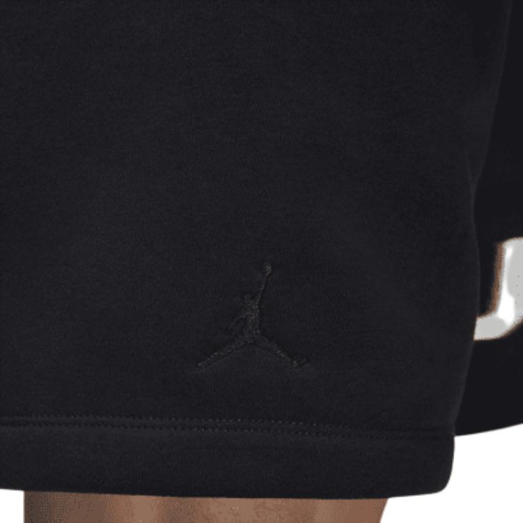 Jordan Флисовые шорты MVP с принтом букв Средняя посадка На шнурке Повседневные шорты Мужские шорты Черный FV7231-010