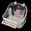 Hanging Cage Accessories Plastic Pet Shower Parrot Bathtub Bird Bath Cage Birdbath Bathing Box