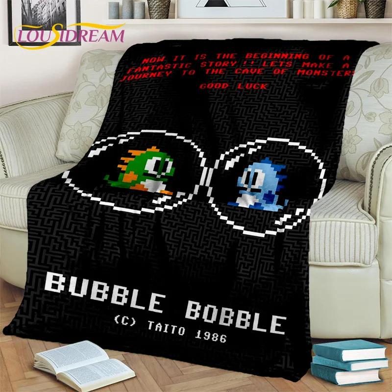 Мультфильм Bubble Bobble Game Gamer 3D одеяло, мягкое одеяло для дома, спальни, кровати, дивана, пикника, путешествия, офиса, одеяло, детское одеяло