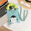 Mini Knitted Mobile Phone Bag With Niche Design Cute Cartoon Versatile Portable Commuting Crossbody Bag For Women