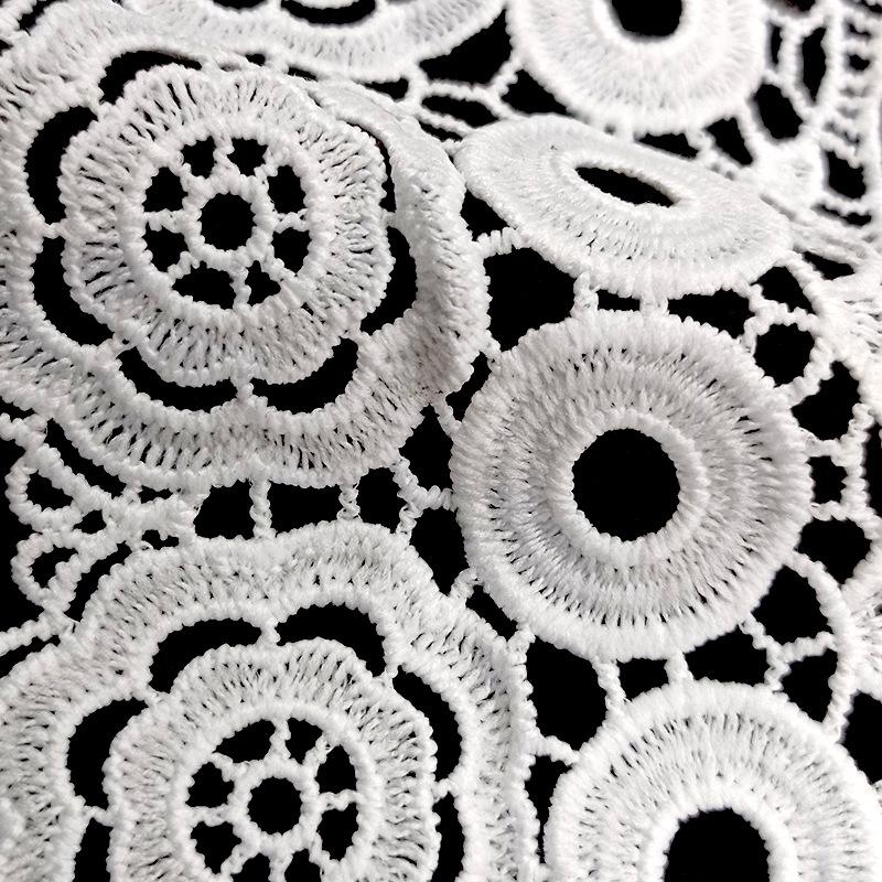 Lace Embroidered Collar Circumference Flower Piece Milk Silk Embroidered Hollow Fake Collar, Water-Soluble Collar, Shoulder Collar Corsage Accessories