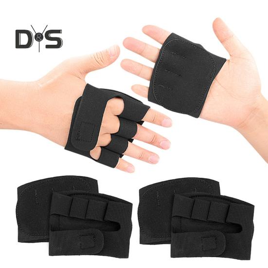 1 пара мини-перчаток для поднятия тяжестей, регулируемые, дышащие, противоскользящие, для мужчин и женщин, защита ладоней, тренировки, фитнеса, спортивные тренировки, гантели, частичная половина