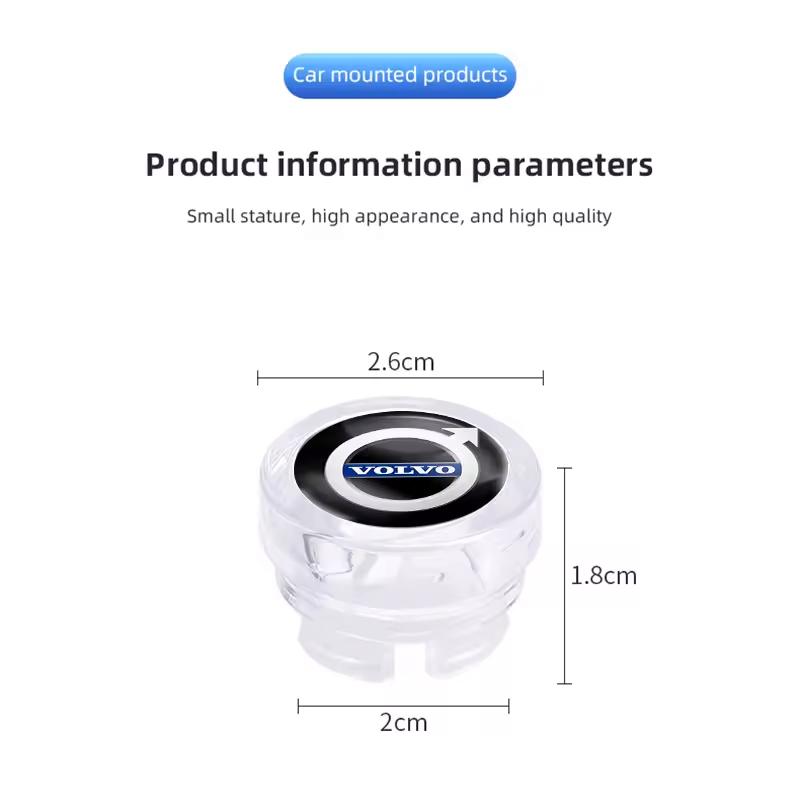 Car Cigarette Lighter Cover DustProof Decoration Cap For Volvo XC90 XC60 V50 S60 V70 V60 V40 S90 olestar AWD XC40 S80 T6 V90