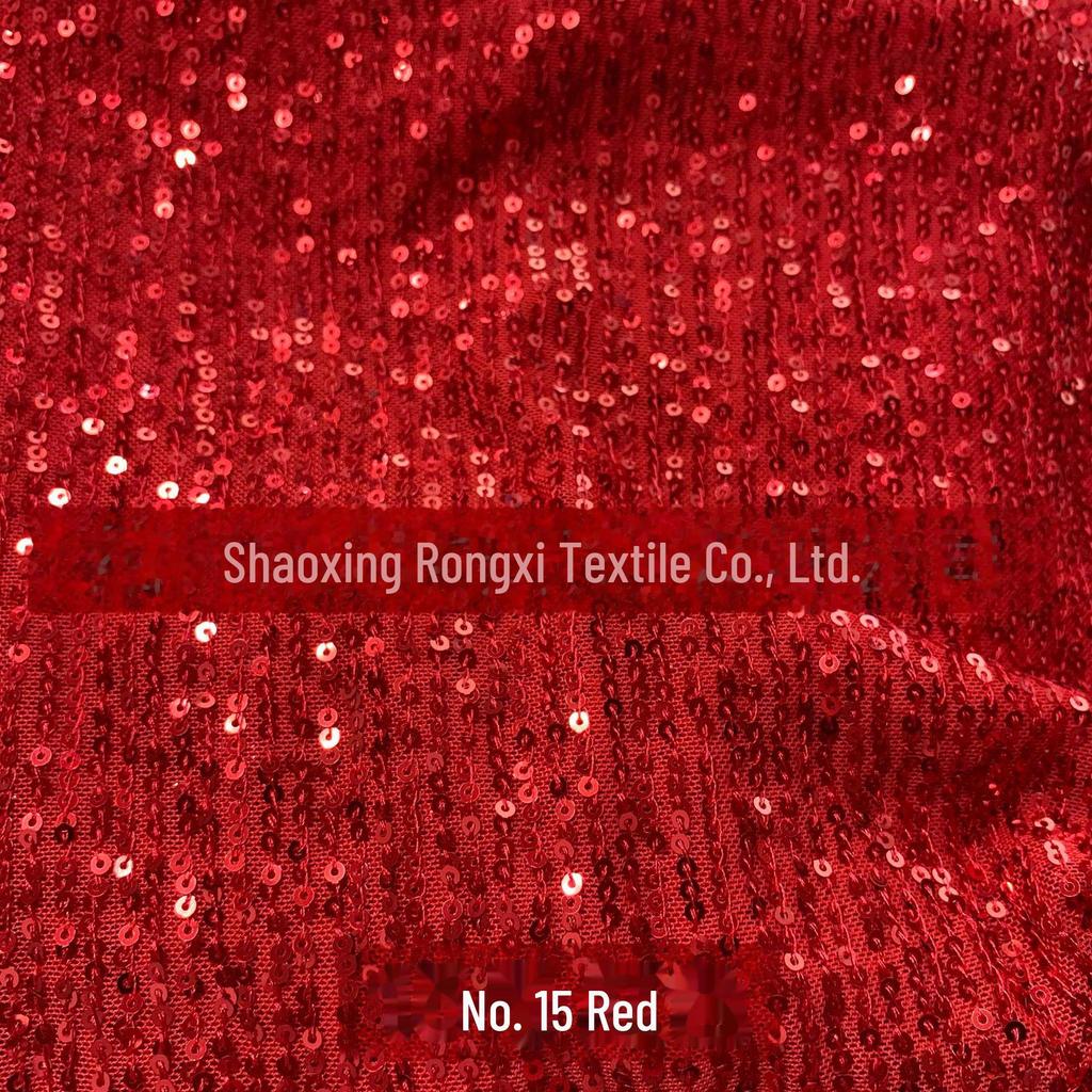 3mm Stripe Sequin Embroidery Mesh Fabric for Dress or Costume