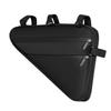 Bike Triangle Frame Bag 2.3L Reflective Night Riding Security Tool Storage Pack Bike Bag Black 2.3L