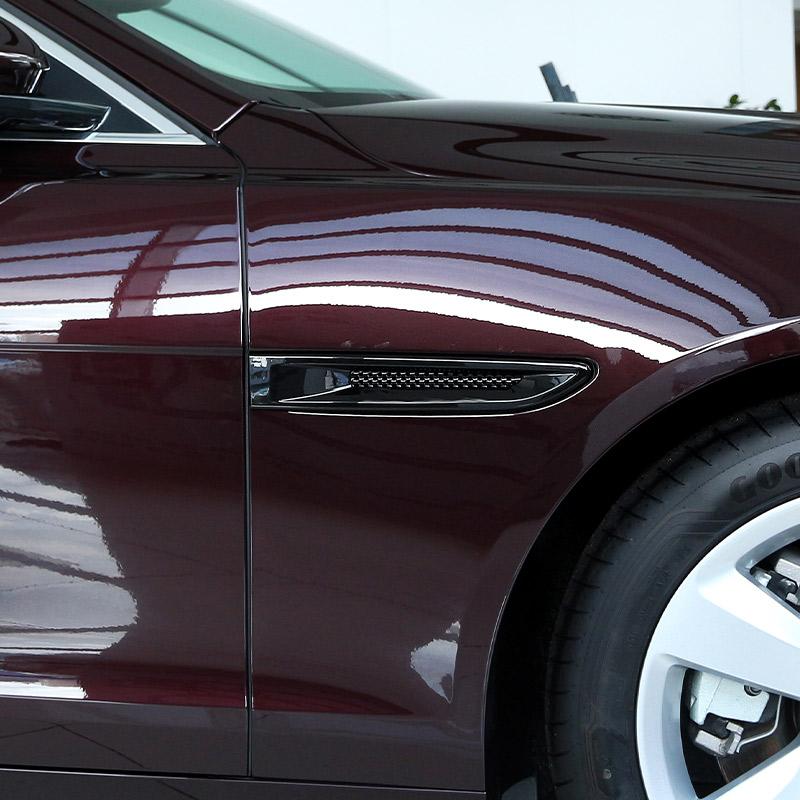 BBU1 Для Jaguar XF XFL XE F-Pace X761 ABS Углеродное Волокно/Черный Декоративная Накладка Вентиляционного Отверстия Бокового Крыла Наклейка Стайлинг Аксессуары