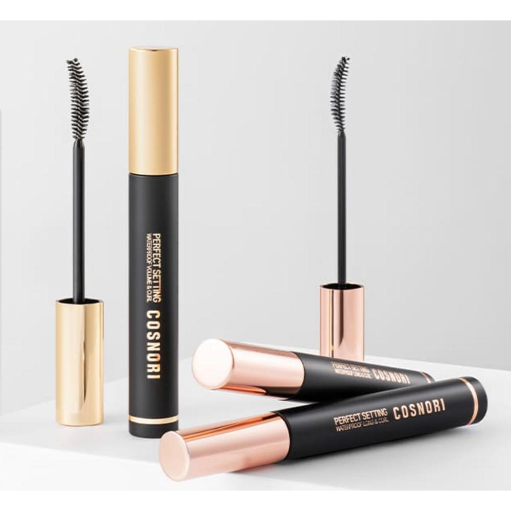 COSNORI Perfect Setting Waterproof Long & Curl Mascara 7ml, 01 Black, 1 Pc.