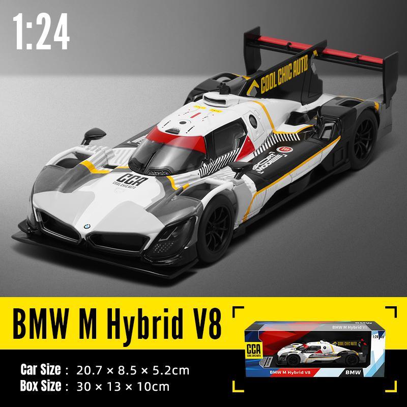 1/24 BMW M Hybrid V8 LMDh Motorsport Rally Racing CCA литая металлическая игрушечная машинка миниатюрная модель транспортного средства коллекция подарок детям мальчик