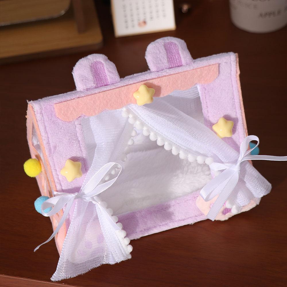 Doll Furniture Doll Tent Scene Model Doll Sleeping Bed Kids Toy Cotton Doll Bed Girl Gift