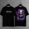 2026 Summer Jujutsu Kaisen Gojo Satoru Double Sided Print Unisex Oversized  Short Sleeve Purple Anime Effect Japanese Tshirt