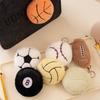 Ball Simulation Keychain Cute Cartoon Girls Children Backpack Hanging Ornaments