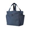 Ddice Lunch Bag, Stylish, Water-Repellent, Large Capacity, Insulated, Solid Color, Perfect for Drinks, Large Lunch Bag (Navy)