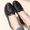The first layer of cowhide mother shoes Doudou shoes, autumn casual and comfortable soft-soled women's shoes, elderly shoes, middle-aged and elderly