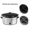 6-квартовый вкладыш для медленноварки с несколькими решетками, герметичный, можно мыть в посудомоечной машине, силиконовый разделитель для медленноварки, вкладыш для готовки, кухонные принадлежности