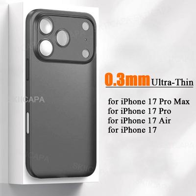 Ультратонкий матовый чехол для телефона 0,3 мм для iPhone 17 Pro Max 17 Air Полупрозрачная матовая мягкая PP-накладка для iPhone 17Pro