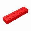 10 шт. Кирпичики 2x8 3007 MOC Технологические кирпичики DIY Детали Строительные блоки Совместимые Собираемые Частицы